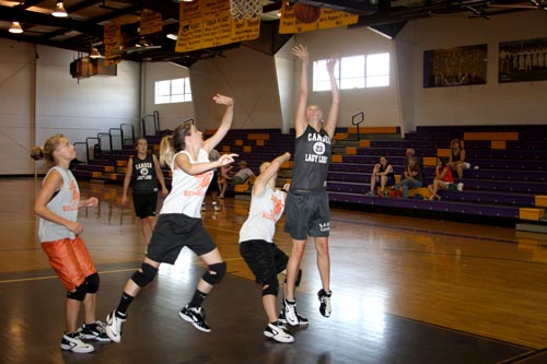 Gleason took on Camden in one of the match-ups during the Women's High School Team Camp